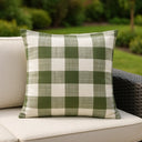 Chesil Check Outdoor Cushion Cover / Filled Cushion 20" x 20" (50cm x 50cm) by Yard