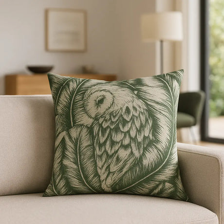 Albus Cushion Cover / Filled Cushion 18" x 18" (45cm x 45cm) - Forest Green