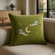 Moonlit Flight Cushion Cover / Filled Cushion 18" x 18" (45cm x 45cm) - Olive