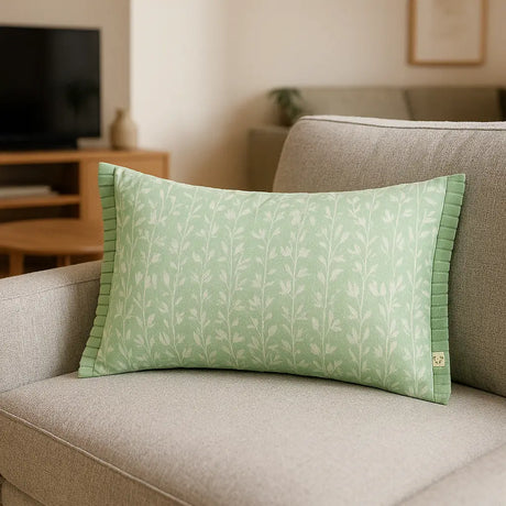 Belle Cushion Cover / Filled Cushion 12" x 20" (30cm x 50cm) - Sage