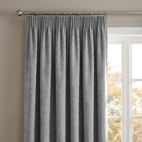 Oxford Velvet Blackout Tape Top Pencil Pleat Curtains 5