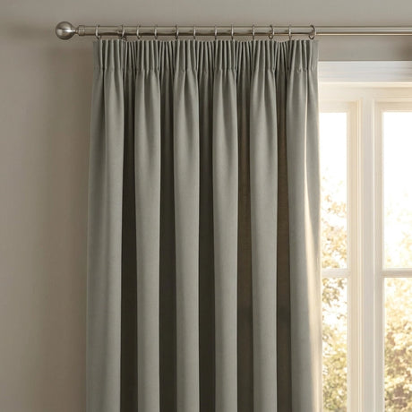 100% Blackout Tape Top Pencil Pleat Curtains 11