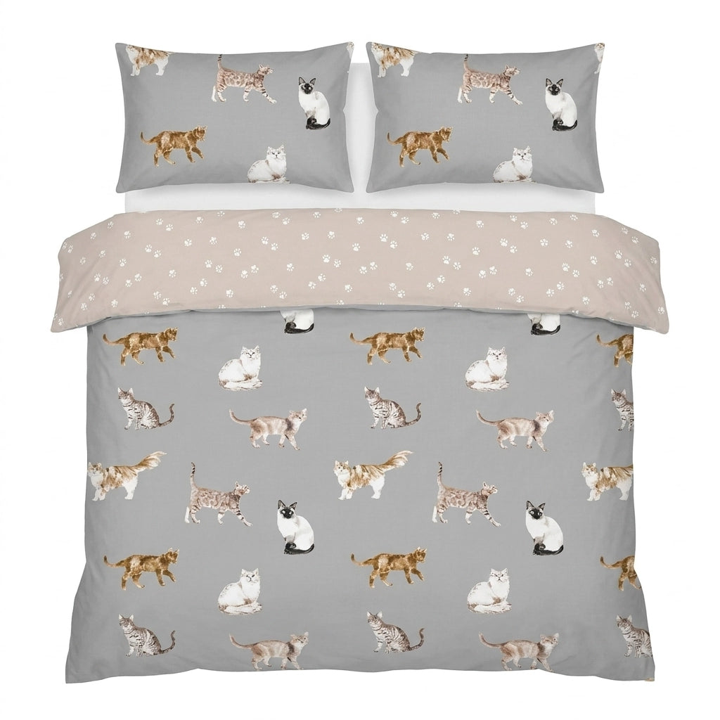 Cats Reversible Duvet Cover Set 8