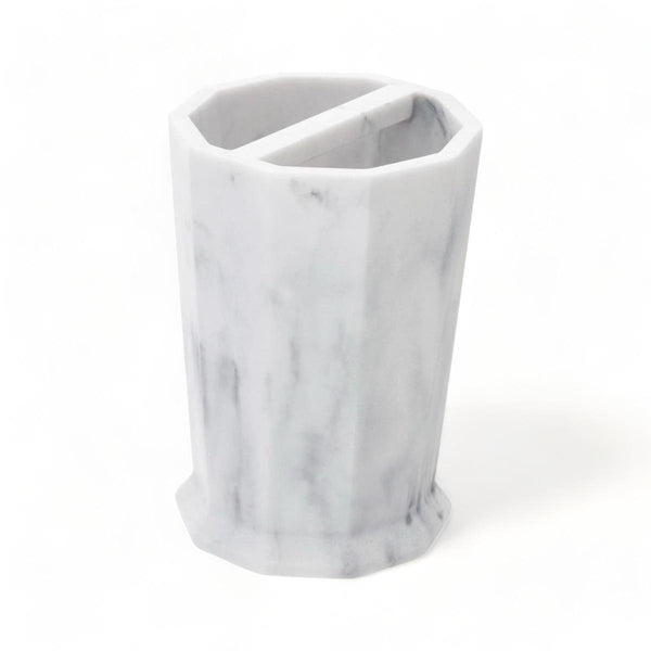 Grey Marble Effect Toothbrush Holder - Ideal