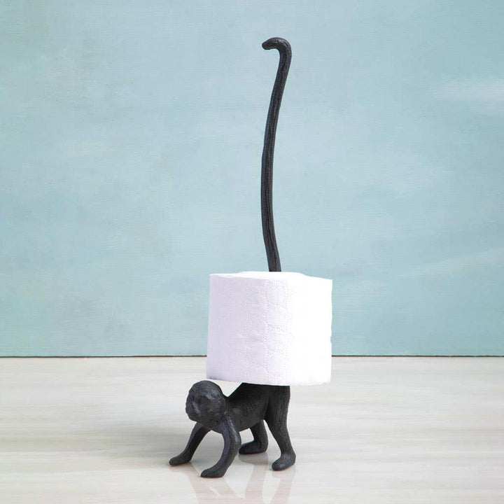 Grey Monkey Toilet Roll Holder - Ideal