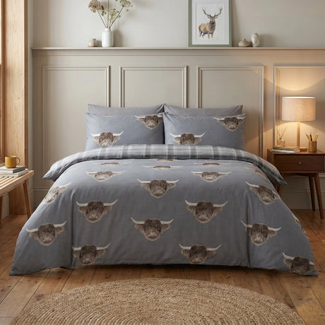 Highland Cow Duvet Cover Set 1
