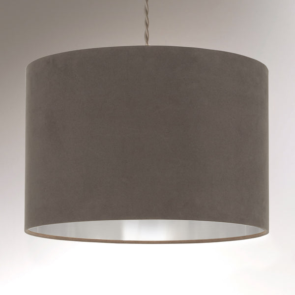 Velvie Lamp Shade Grey Lamp Shades Artisan Abode   