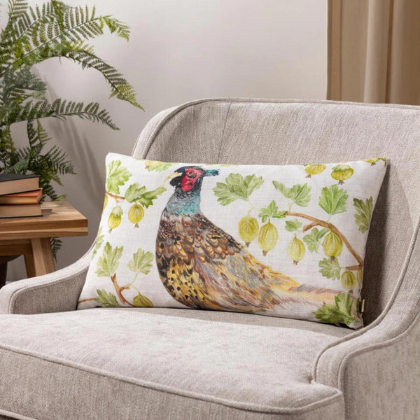 Grove Pheasant Natural Cushion Cover 12" x 20" - Ideal