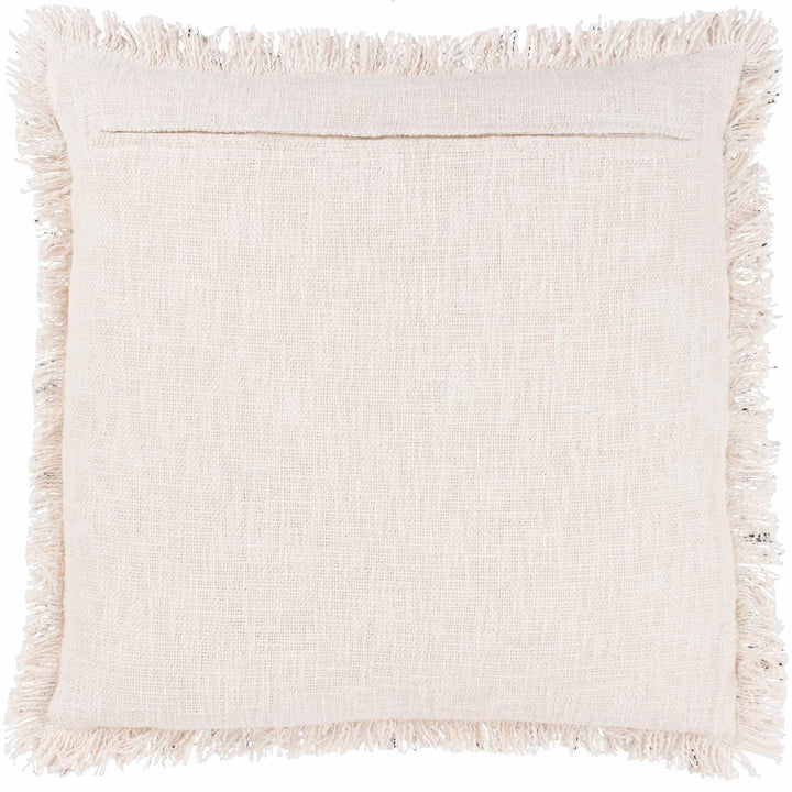 Hara Ink Fringed Cotton Cushion Cover 20" x 20" - Ideal
