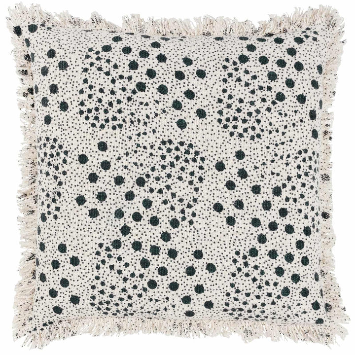 Hara Lichen Fringed Cotton Cushion Cover 20" x 20" - Ideal