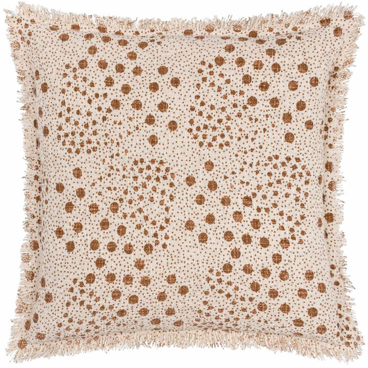 Hara Yolk Fringed Cotton Cushion Cover 20" x 20" - Ideal
