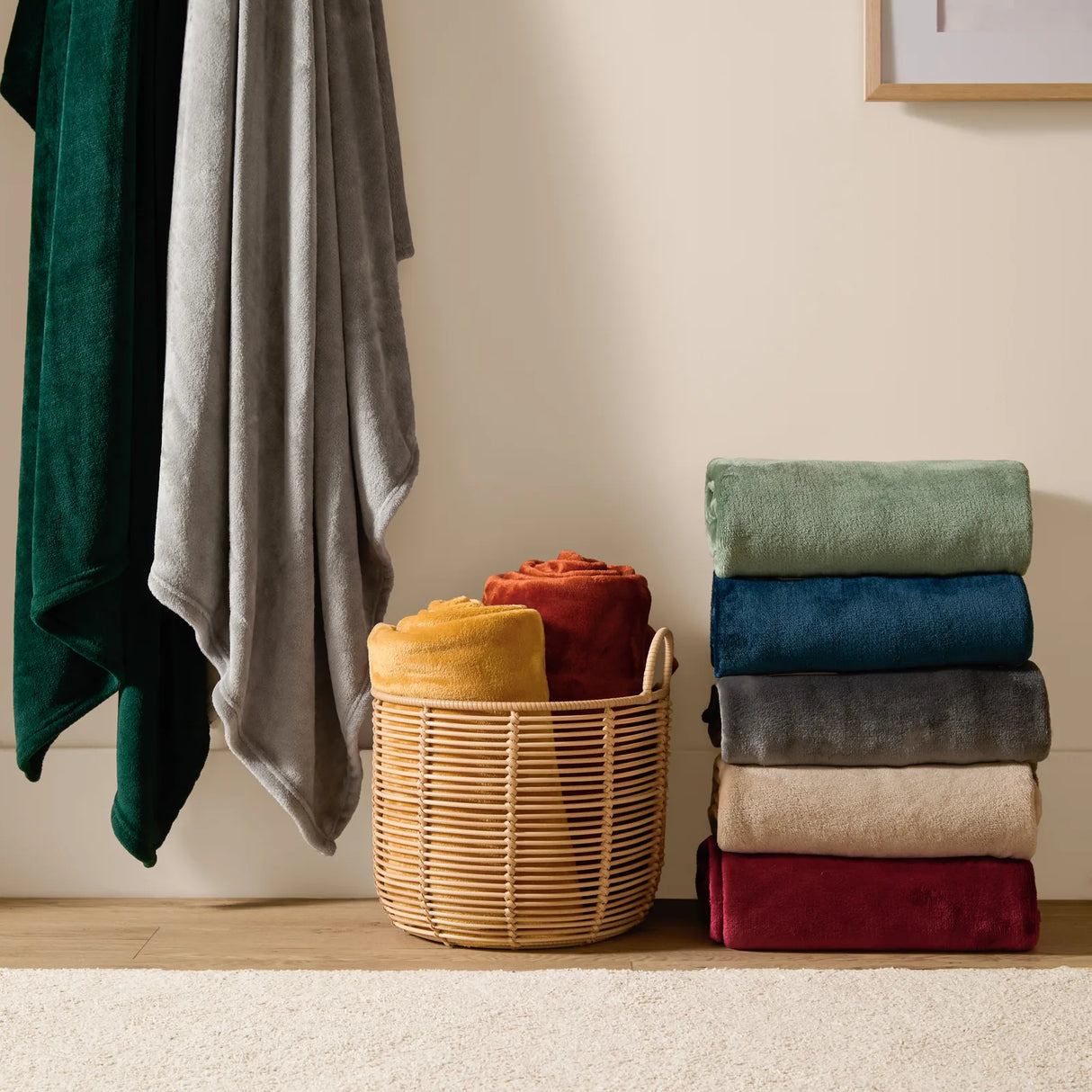 Harrow Fleece Throw Emerald 140 x 180cm - image 7