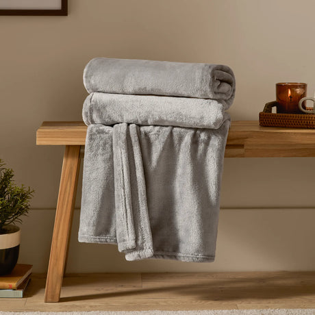 Harrow Fleece Throw Grey 140 x 180cm - image 1