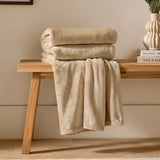 Harrow Fleece Throw Natural 140 x 180cm - image 1