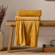 Harrow Fleece Throw Ochre 140 x 180cm - image 1
