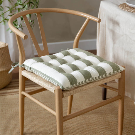 Hayle 2 Pack 100% Cotton Moss Seat Pad s 40cm x 40cm - additional product view 1