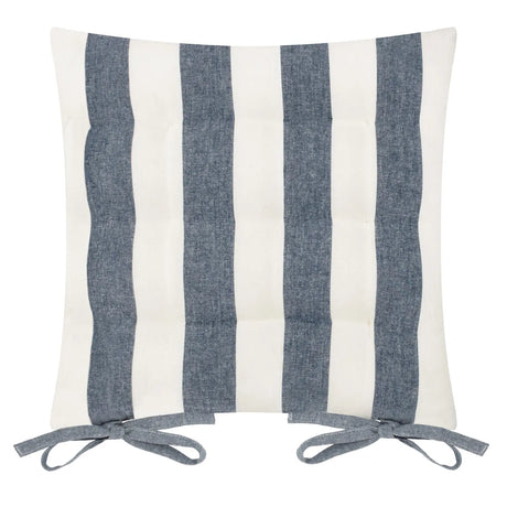 Hayle 2 Pack 100% Cotton Navy Seat Pad s 40cm x 40cm - additional product view 2