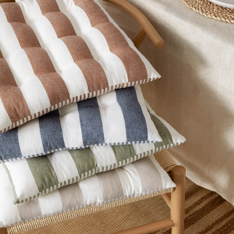 Hayle 2 Pack 100% Cotton Pecan Seat Pad s 40cm x 40cm - additional product view 6