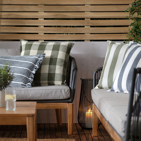Hayle Outdoor 100% Cotton Moss Cushion Cover or Filled Cushion 50cm x 50cm - additional product view 6