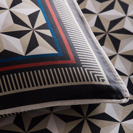 Laurence Llewelyn-Bowen Hero Black 100% Cotton 200 Thread Count Duvet Cover Set 4