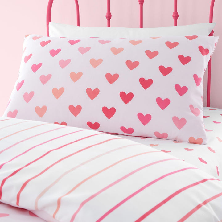 Hearts & Stripes Duvet Cover Set Twin Pack - Ideal