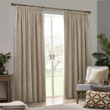 Heavy Lined Natural Velvet Chenille Pencil Pleat Curtains - additional product view 2