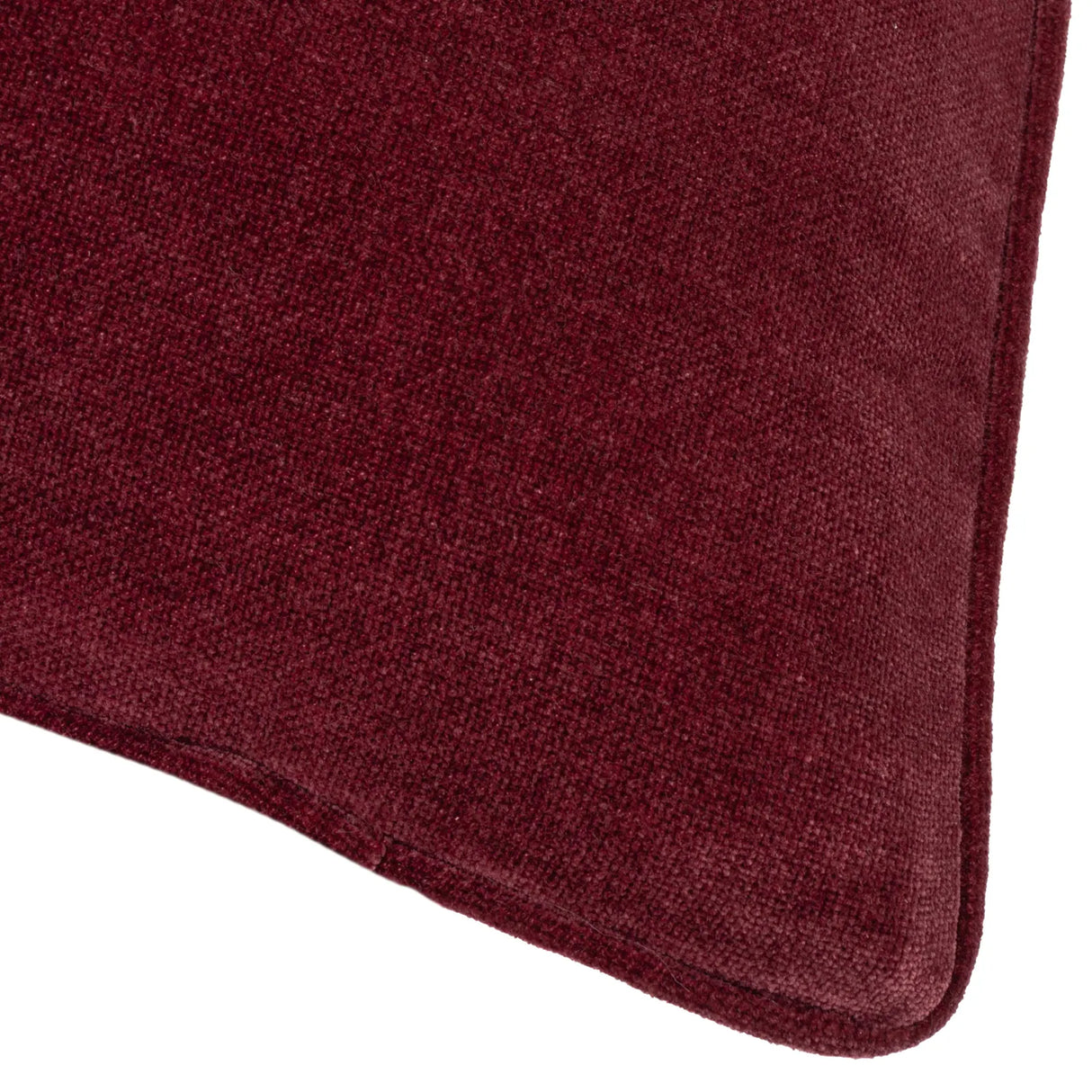 Heavy Chenille Piped Cushion Cover Beetroot 50 x 50cm - image 4