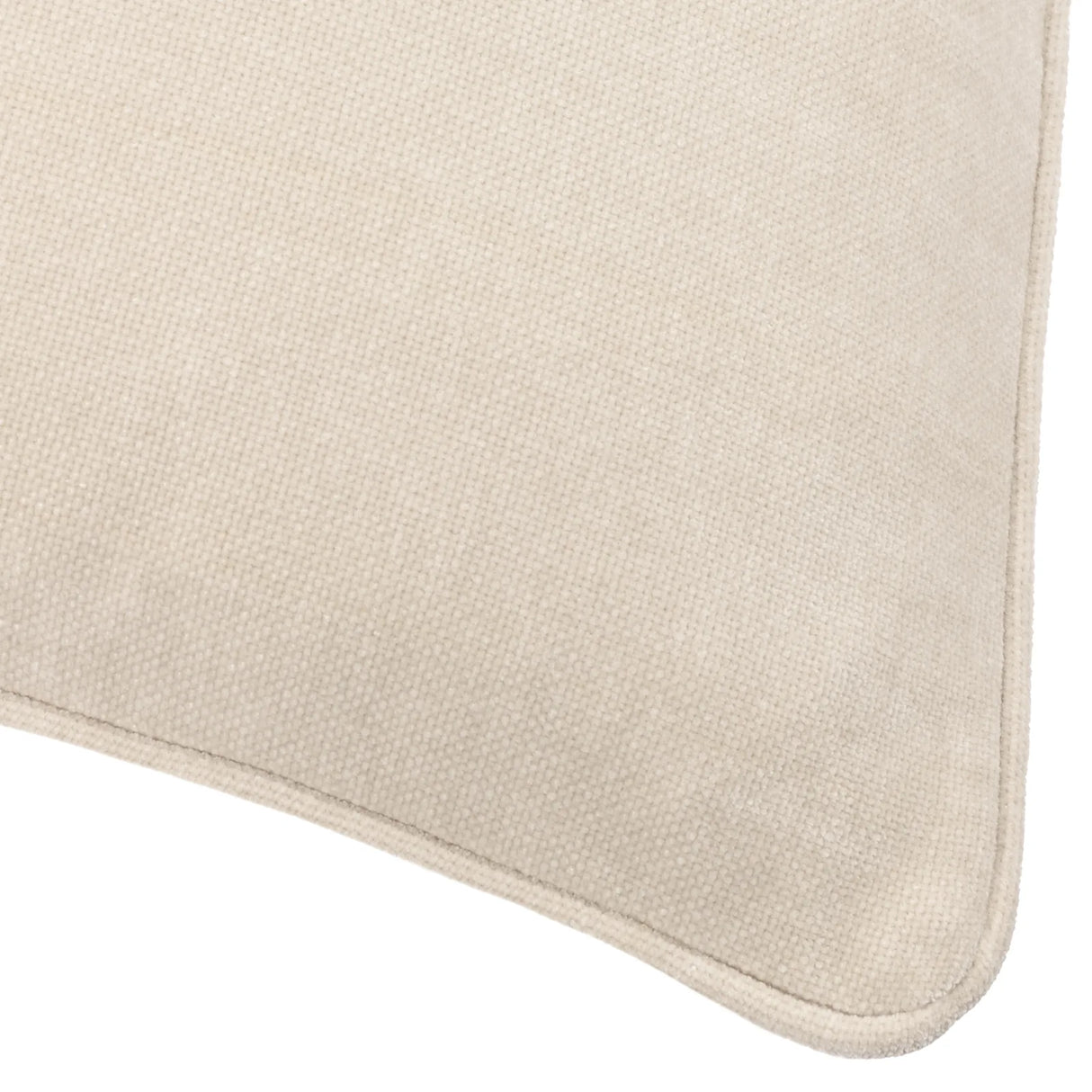 Heavy Chenille Piped Cushion Cover Linen 50 x 50cm - image 4