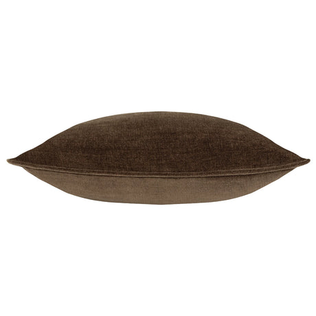 Heavy Velvet Chenille Brown Cushion Cover 50cm x 50cm - additional product view 2