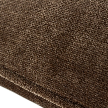 Heavy Velvet Chenille Brown Cushion Cover 50cm x 50cm - additional product view 3