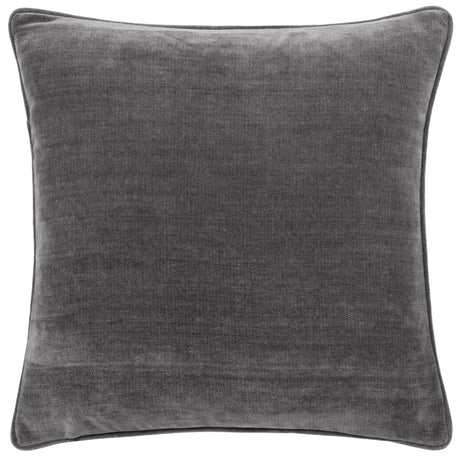 Heavy Velvet Chenille Charcoal Cushion Cover 50cm x 50cm - additional product view 1