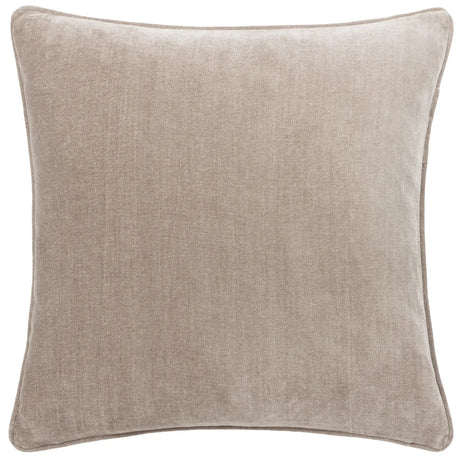 Heavy Velvet Chenille Greige Cushion Cover 50cm x 50cm - additional product view 1