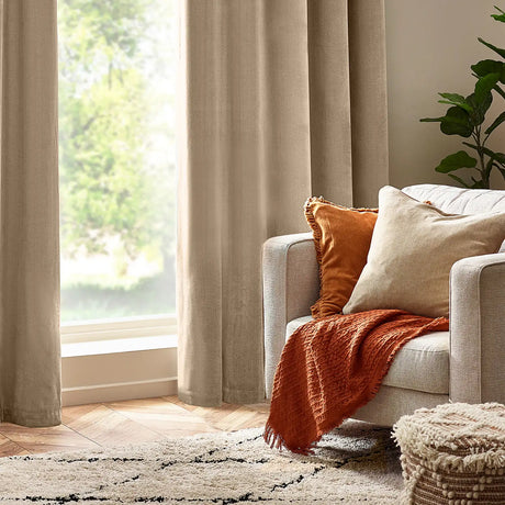 Heavy Velvet Chenille Natural Cushion Cover 50cm x 50cm - additional product view 4