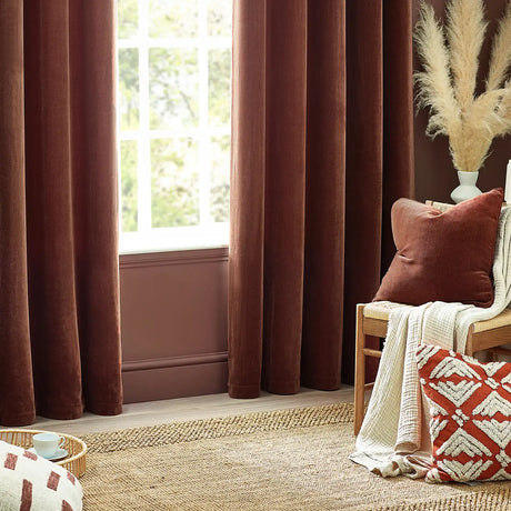 Heavy Velvet Chenille Nutmeg Cushion Cover 50cm x 50cm - additional product view 4
