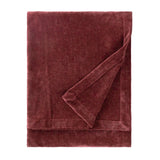 Heavy Chenille Velvet Throw Beetroot - image 2