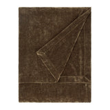 Heavy Chenille Velvet Throw Brown - image 2