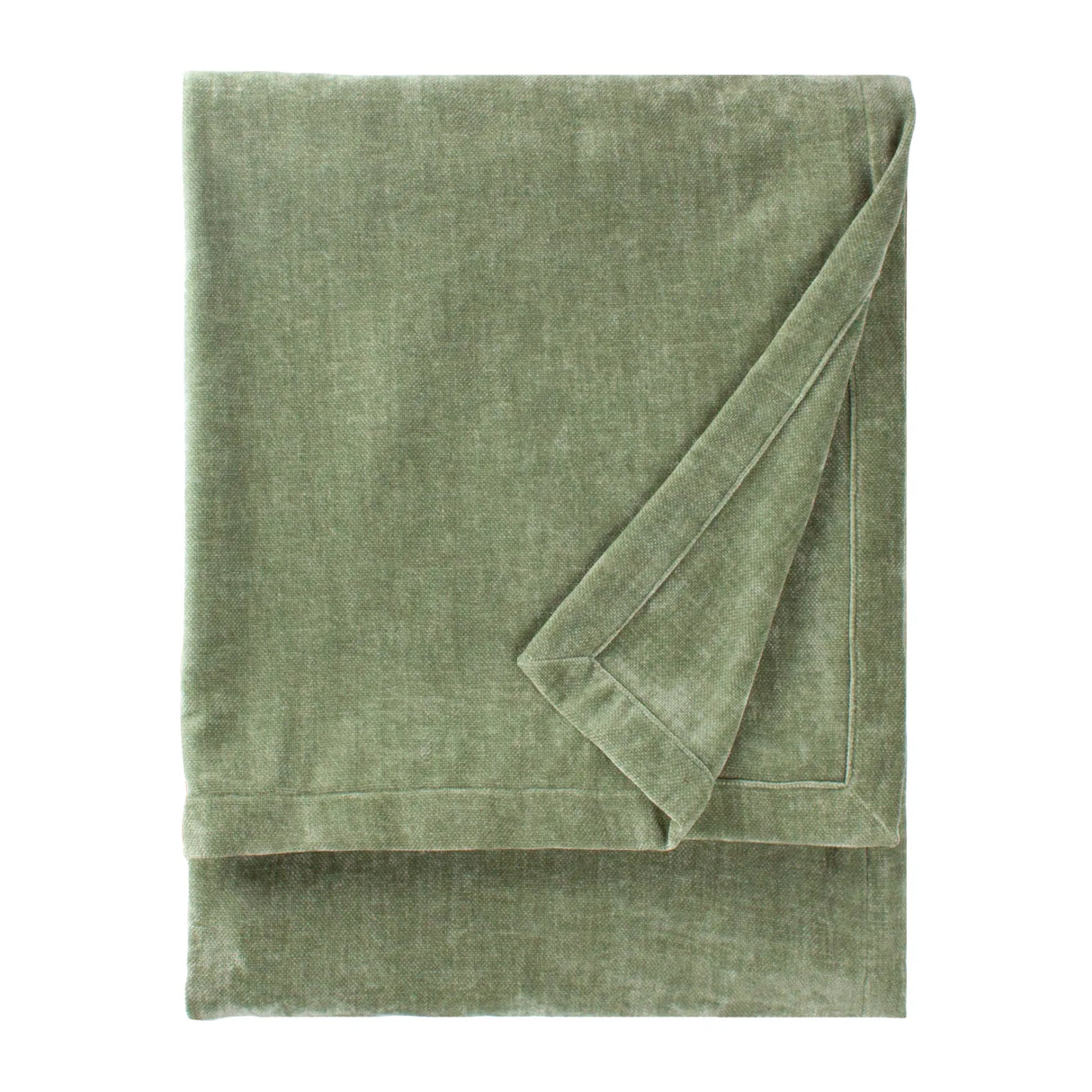 Heavy Chenille Velvet Throw Eucalyptus - image 2