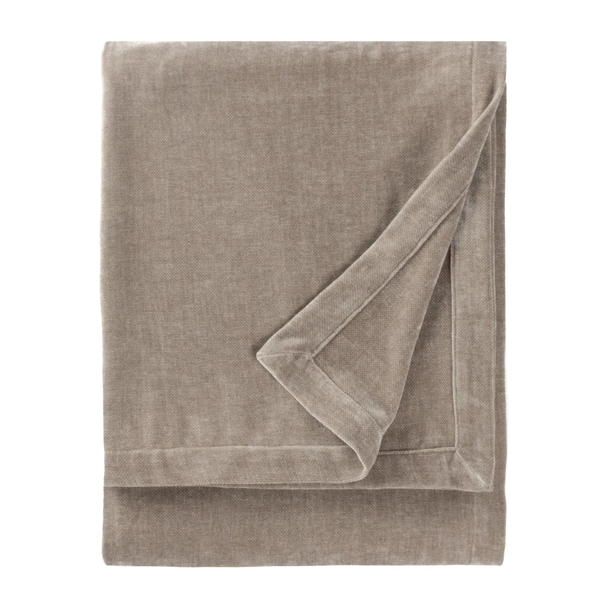 Heavy Chenille Velvet Throw Greige - image 2