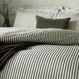 Hebden Black 100% Cotton Duvet Cover Bedding Set - additional product view 1
