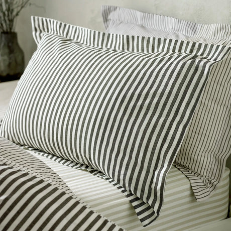 Hebden Black 100% Cotton Duvet Cover Bedding Set - additional product view 3