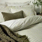 Hebden Olive 100% Cotton Duvet Cover Bedding Set - additional product view 1