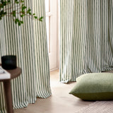 Hebden Lined Forest 100% Cotton Dimout Pencil Pleat Curtains - additional product view 3