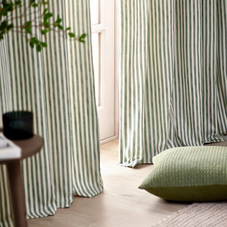 Hebden Lined Forest 100% Cotton Dimout Pencil Pleat Curtains - additional product view 3
