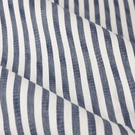 Hebden Lined Navy 100% Cotton Dimout Pencil Pleat Curtains - additional product view 5