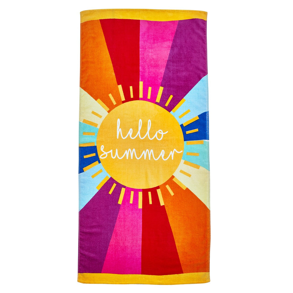 Catherine Lansfield Hello Summer 76x160cm Cotton Beach Towel Multi