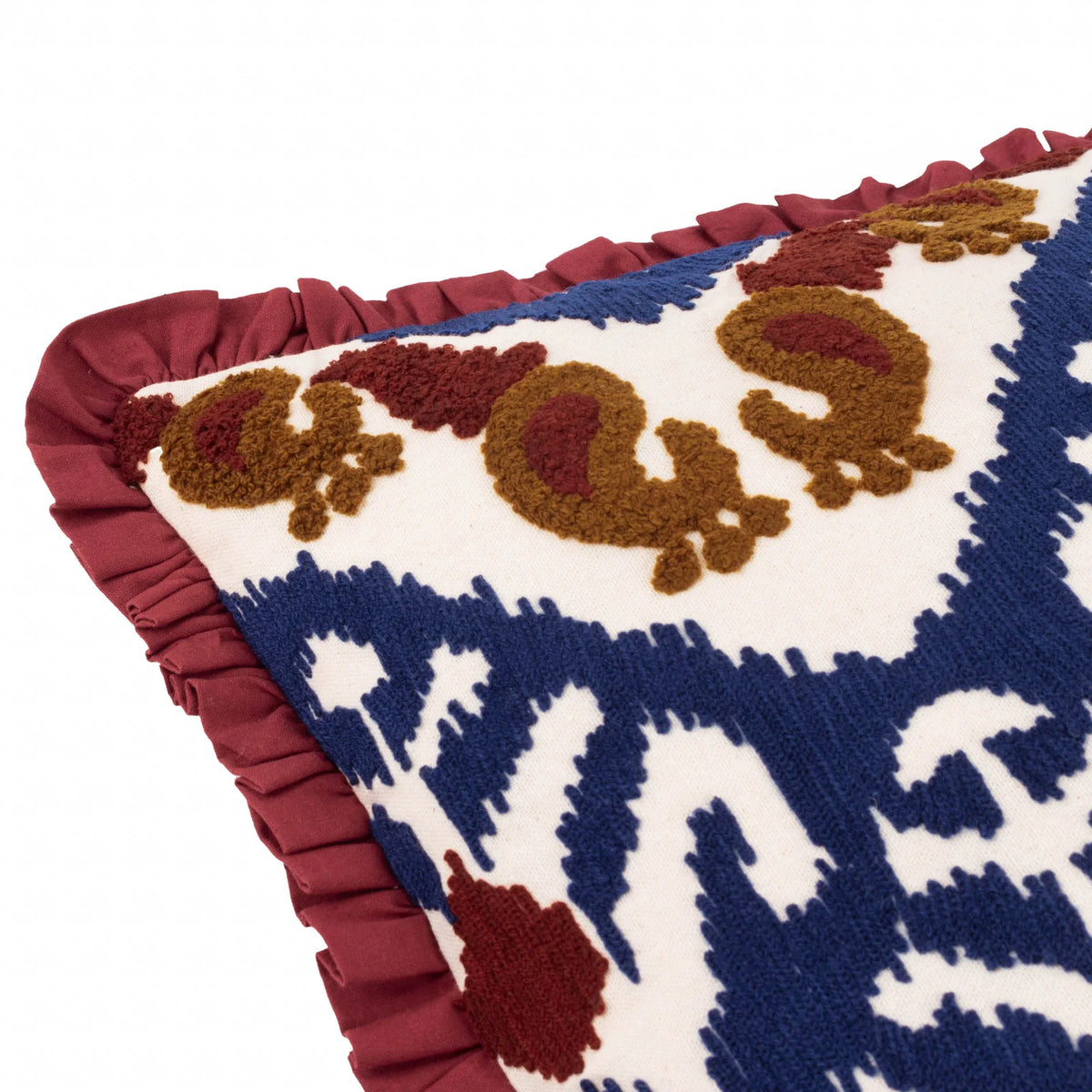 Henderson 100% Cotton Ruby / Gold Cushion Cover or Filled Cushion 45cm x 45cm - additional product view 5