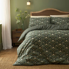 Heritage Floral Green Duvet Cover Set