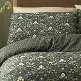 Heritage Floral Green Polycotton Duvet Cover Set - product image 2