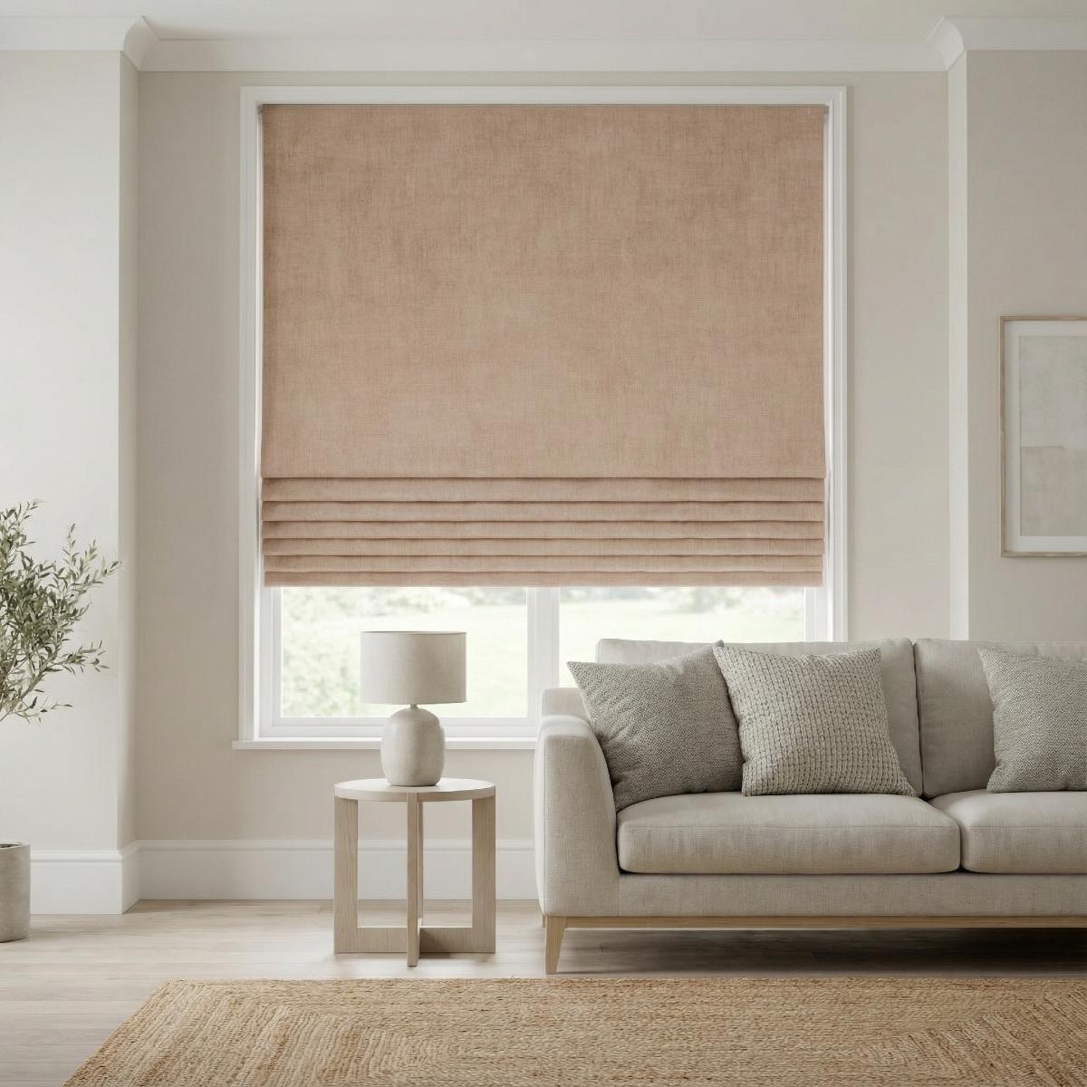 Lille Made to Measure Roman Blind Heather