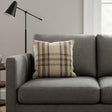 Highland Check Cushion Cover Microfibre 17" x 17 - Natural